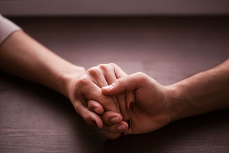 holding their hand Hold their hand